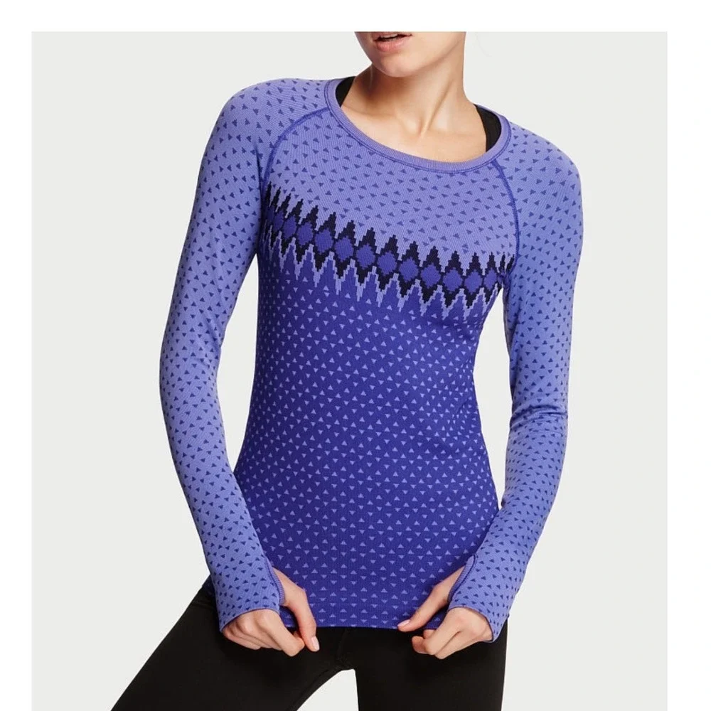 Victoria's Secret VSX long sleeve base layer‎ thumb holes NWOT sz S